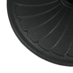 Breeins Black 20Kg Leaf Effect Cement Outdoor Parasol Base Umbrella Stand - thumbnail 5