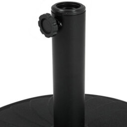 Breeins Black 20Kg Leaf Effect Cement Outdoor Parasol Base Umbrella Stand - thumbnail 4