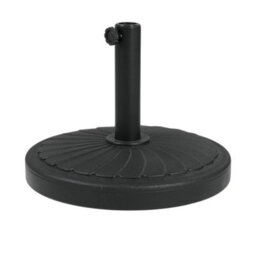 Breeins Black 20Kg Leaf Effect Cement Outdoor Parasol Base Umbrella Stand - thumbnail 2