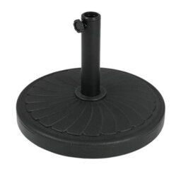Breeins Black 20Kg Leaf Effect Cement Outdoor Parasol Base Umbrella Stand - thumbnail 1