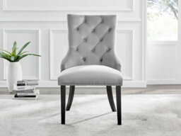 Furniturebox Carson 6 Seater White Marble Effect Rectangular Scratch Resistant Dining Table With 6 Grey Belgravia Velvet Black Leg Chairs - thumbnail 6