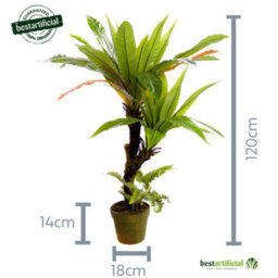 Best Artificial 120Cm 4Ft Birds Nest Fern Plant - thumbnail 4