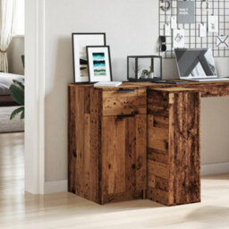 Berkfield Desk Cabinet Old Wood 33X50X75 Cm Engineered Wood - thumbnail 3