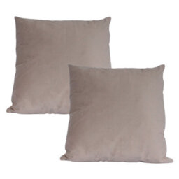 Urban Textures Pack Of 2 Velvet Cushion Covers 18 X 18 Inches Silver