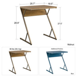 Novogratz Regal Accent Table Laptop Desk In Walnut Look - thumbnail 9
