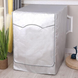 Cover For Front-Loading Washing Machine, Dustproof And Waterproof (Silver, 85 X 60 50 Cm - H W D). - thumbnail 6