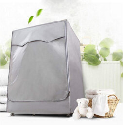 Cover For Front-Loading Washing Machine, Dustproof And Waterproof (Silver, 85 X 60 50 Cm - H W D). - thumbnail 7
