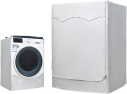 Cover For Front-Loading Washing Machine, Dustproof And Waterproof (Silver, 85 X 60 50 Cm - H W D). - thumbnail 2