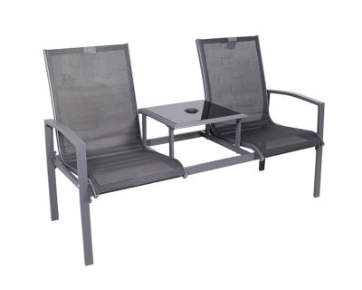 Royalcraft Sorrento 2 Seater Black Companion Set - image 1