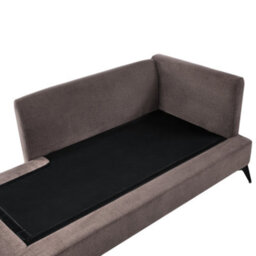 Beliani Right-Hand Chaise Longue Sievoz Fabric Brown - thumbnail 7