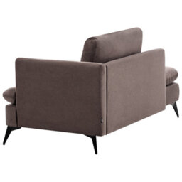 Beliani Right-Hand Chaise Longue Sievoz Fabric Brown - thumbnail 5