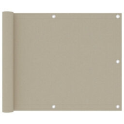 Berkfield Balcony Screen Beige 75X500 Cm Oxford Fabric - thumbnail 1