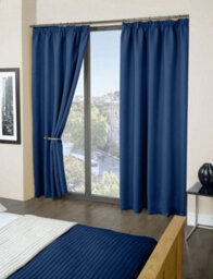 Essential Woven Thermal Blackout Pencil Pleat Curtains - thumbnail 2