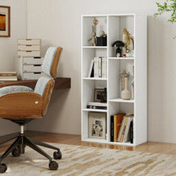 7-Cube Bookcase Vertical Or Horizontal Freestanding Bookshelf-White - thumbnail 3