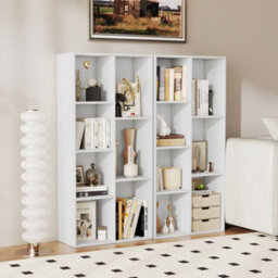 7-Cube Bookcase Vertical Or Horizontal Freestanding Bookshelf-White - thumbnail 5
