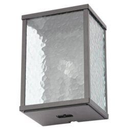 Litecraft Acton Black Frosted Glass Outdoor Wall Light - thumbnail 2