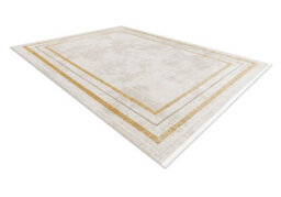 RugsX Modern Carpet Duke 51523 Cream / Gold - Frame, Structured, Very Soft,  280X370 Cm - thumbnail 4