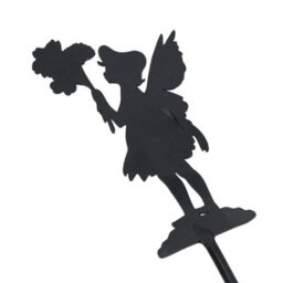AB Tools Small Black Fairy Pixie Silhouettes Set Of 4 Stake Garden Lawn Yard Ornament - thumbnail 5