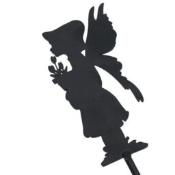 AB Tools Small Black Fairy Pixie Silhouettes Set Of 4 Stake Garden Lawn Yard Ornament - thumbnail 3