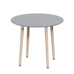 Lassic Vida Designs Batley 4 Seater Round Dining Table, Grey - thumbnail 1