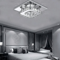 12W Modern Crystal Led Flush Ceiling Light - thumbnail 3