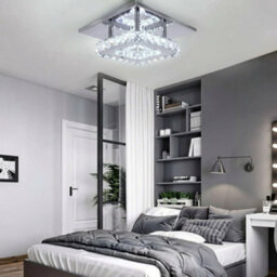 12W Modern Crystal Led Flush Ceiling Light - thumbnail 4