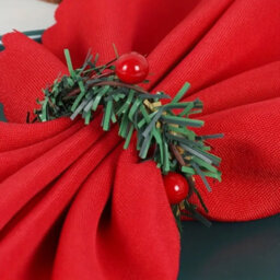 24Pcs Christmas Napkin Rings Red Artificial Berry Candle Rings With Grass Mini Christmas Wreath For Banquet Table Decorations - thumbnail 7