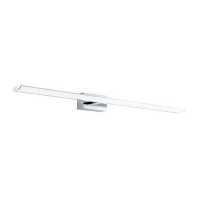Adjustable Chrome Wall Light With Remote Control For Bathroom - Led Bulb Included, Ip44 Rated - image 1