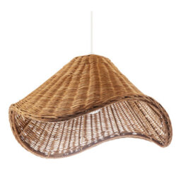 Happy Homewares Boho Rustic Style Woven Natural Rattan Pendant Ceiling Lighting Shade - thumbnail 4