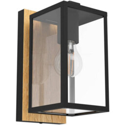 Loops Stylish Modern Black And Brown Wall Light For Indoor Spaces - thumbnail 1
