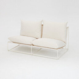 Home Detail Marina Steel 3 Seater Garden Chair, White - thumbnail 7