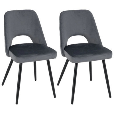 Dining Chair Set Of 2 Upholstered Living Room Chair Adjustable Foot Pads - image 1