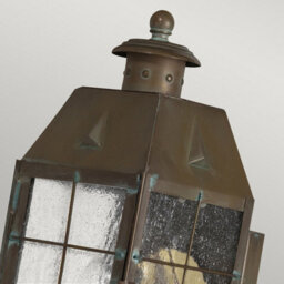 Luminosa Lighting Luminosa Hinkley Nantucket Outdoor Wall Lantern Aged Brass, Ip44 - thumbnail 2