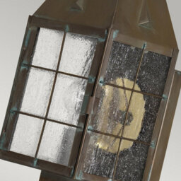 Luminosa Lighting Luminosa Hinkley Nantucket Outdoor Wall Lantern Aged Brass, Ip44 - thumbnail 3