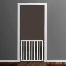 Safetots Chunky Wooden Screw Fit Stair Gate, White, 63.5Cm - 105.5Cm, Wood Baby Gate, Screw Fit Safety Barrier - thumbnail 2