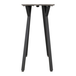 Seconique Quebec Bar Table In Grey Concrete Effect And Black Metal Legs - thumbnail 4