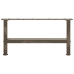 Berkfield Coffee Table Legs Natural Steel 2 Pcs 60X(30-31) Cm Steel - thumbnail 4