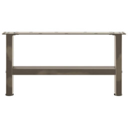 Berkfield Coffee Table Legs Natural Steel 2 Pcs 60X(30-31) Cm Steel - thumbnail 5