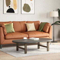 Berkfield Coffee Table Legs Natural Steel 2 Pcs 60X(30-31) Cm Steel