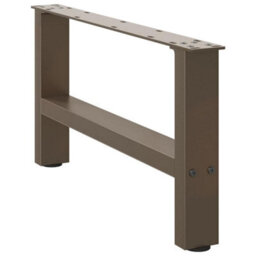 Berkfield Coffee Table Legs Natural Steel 2 Pcs 60X(30-31) Cm Steel - thumbnail 3