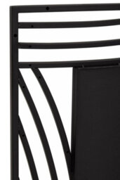 Orsina Logan Wall Mirror, Clear, Black, Glass, Wood, Metal - thumbnail 7