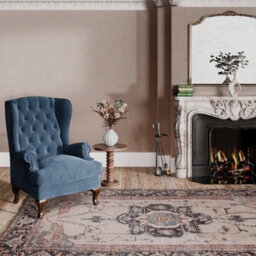 Loomed Soft Washable Machine Washable Cream Bordered Vintage Area Rug - 230 X 160Cm - thumbnail 4