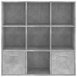 Vidaxl Book Cabinet Concrete Grey 98X30X98 Cm Engineered Wood - thumbnail 6