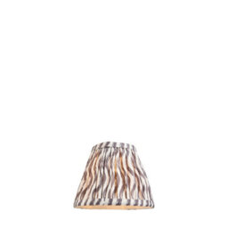 Loops Elegant 16Cm Pearl Grey Tapered Cylinder Lamp Shade - Handcrafted Pleated Design For Stylish Home Decor - thumbnail 1
