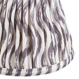 Loops Elegant 16Cm Pearl Grey Tapered Cylinder Lamp Shade - Handcrafted Pleated Design For Stylish Home Decor - thumbnail 3