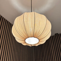 CGC Interiors Cgc Palmira Large Oval Stretch Ruffled Silk Fabric Lampshade - thumbnail 6