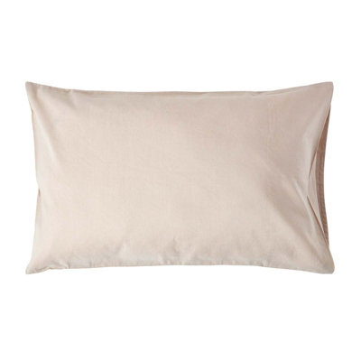 Homescapes Natural Linen Housewife Pillowcase, Standard - image 1