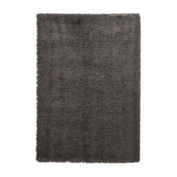 Charcoal Plain Shaggy Modern Easy To Clean Rug For Dining Room-160Cm X 220Cm - thumbnail 5