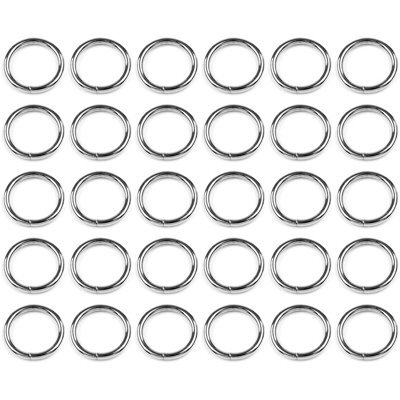 "SolaDirect 30 Pcs Buckles Set For 25 mm / 1"" Webbing Strap, 30 X O Rings, Metal, Silver, Bag Making, Accessories, Straps, Diy, Crafts" - image 1