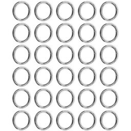 "SolaDirect 30 Pcs Buckles Set For 25 mm / 1"" Webbing Strap, 30 X O Rings, Metal, Silver, Bag Making, Accessories, Straps, Diy, Crafts" - thumbnail 5